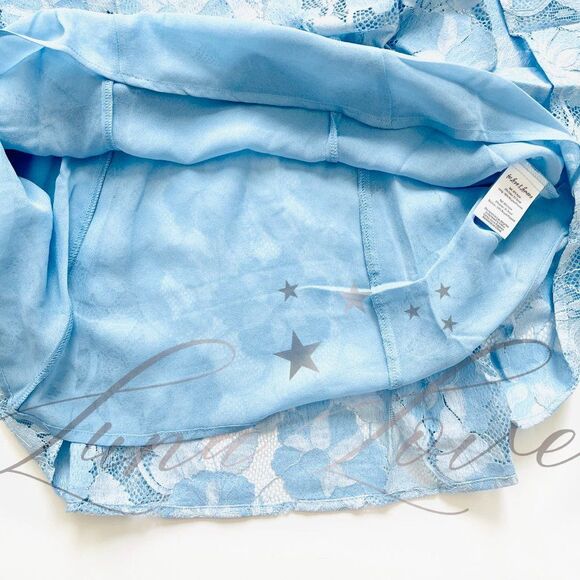 FOR LOVE & LEMONS Kate Mini Floral Dress in Blue NWT - Picture 6 of 10